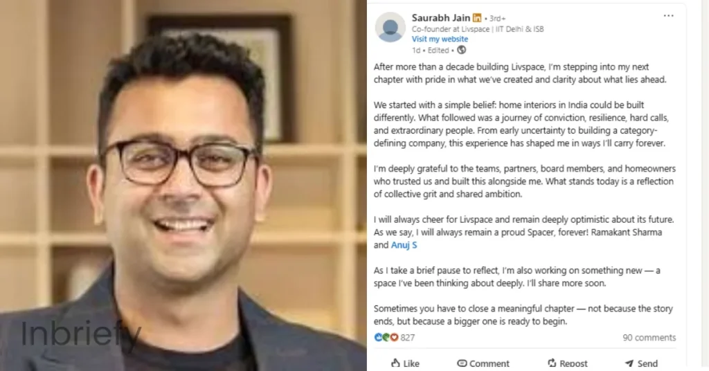 Saurabh Jain livespace - Inbriefy