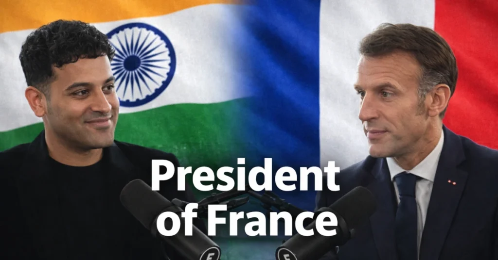 raj shamani french president podcast