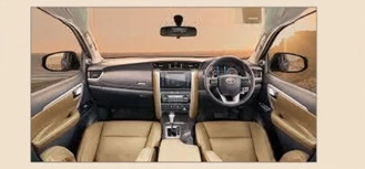 Toyota Fortuner interior- Inbriefy