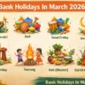 Bank Holidays in March 2026 - Inbriefy