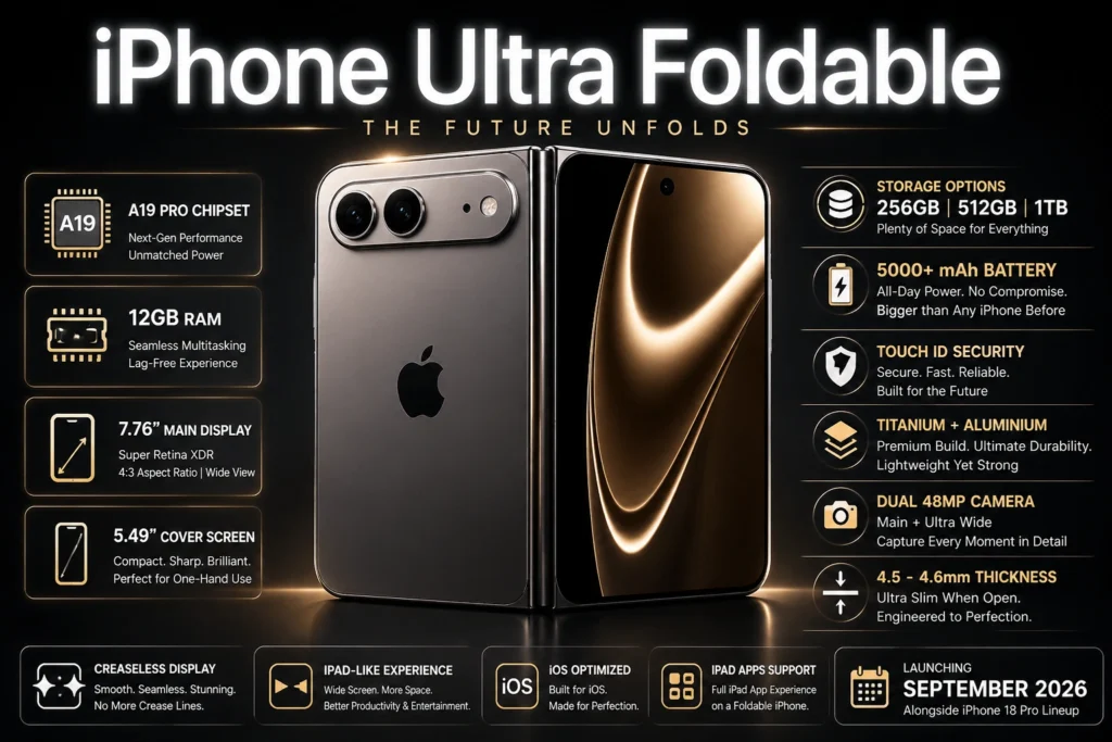 iPhone Ultra Foldable Launch Date in India - Inbriefy