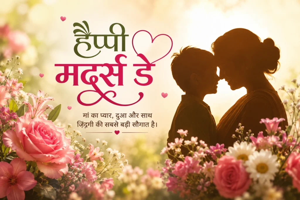 Happy Mother’s Day 2026 Wishes Image for Mom in Hindi
