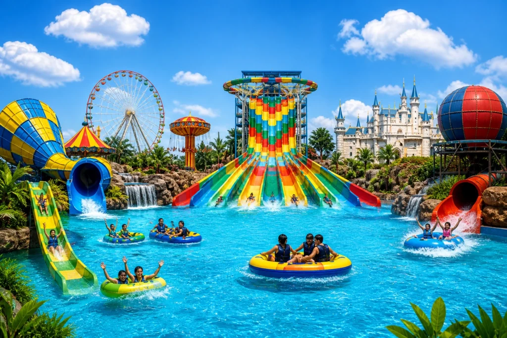 blue world theme park kanpur Ticket Price - Inbriefy